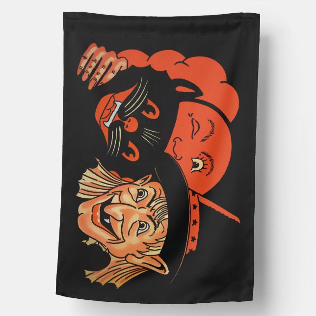 Retro Halloween Flag (Front)