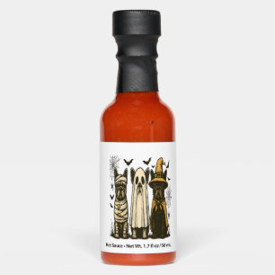 Retro Halloween Ghost French Bulldog Gothic Png Hot Sauces