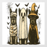 Retro Halloween Ghost French Bulldog Gothic Png Wall Decal