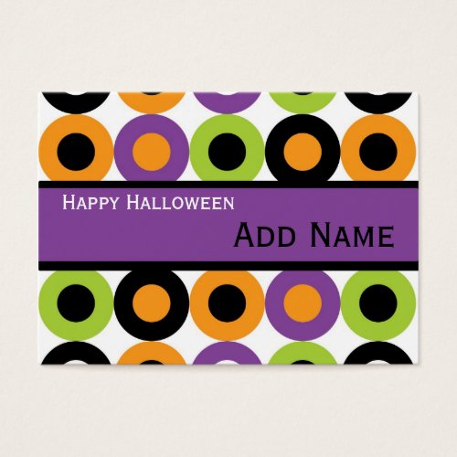 Retro Halloween Gift Tags Business Cards