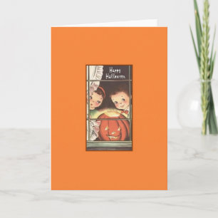 Retro Halloween Greeting Card