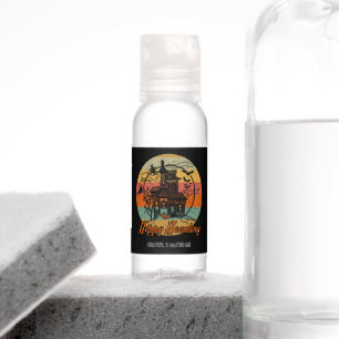 Retro Halloween Happy Haunting Travel Bottle Set Hand Sanitizer