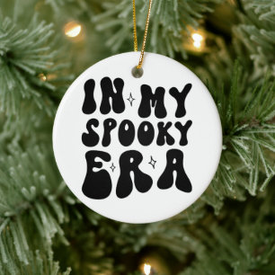 Retro Halloween In My Spooky Era Vintage Fall Ceramic Ornament