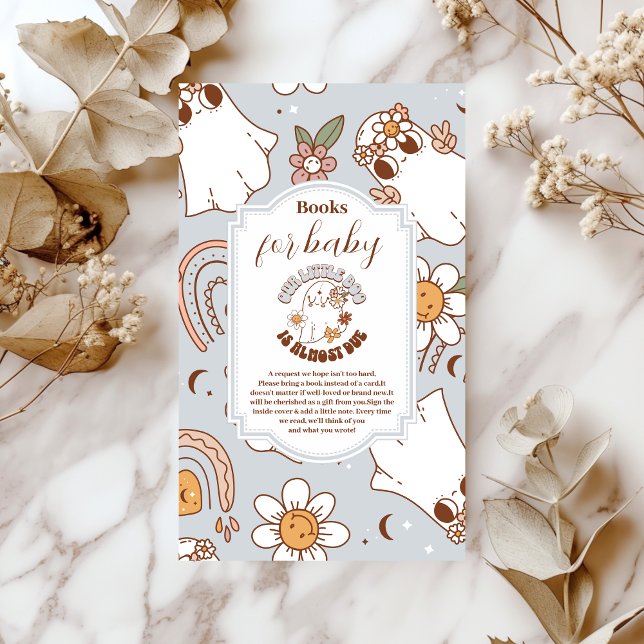 Retro Halloween Little Boo Books for Baby Enclosure Card (Creator Uploaded)