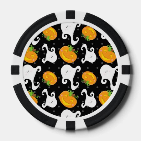 Retro Halloween Party Poker Chips