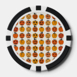 Retro Halloween Party Pumpkins Poker Chips at Zazzle