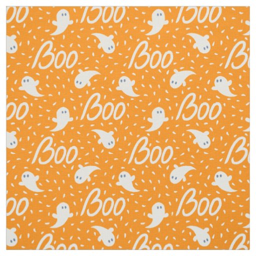 Retro Halloween pattern in vintage cartoon style. Fabric