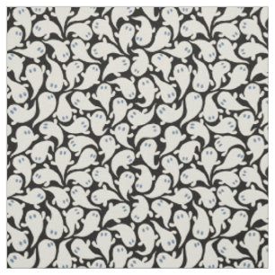 Retro Halloween pattern in vintage cartoon style. Fabric