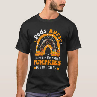 Retro Halloween Pediatric Nurse PEDS RN Pediatrici T-Shirt