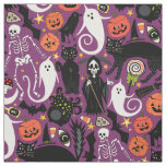 retro halloween purple fabric