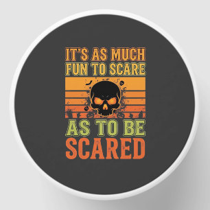 Retro Halloween Scare Skull Design_1 Mini Candle Favors