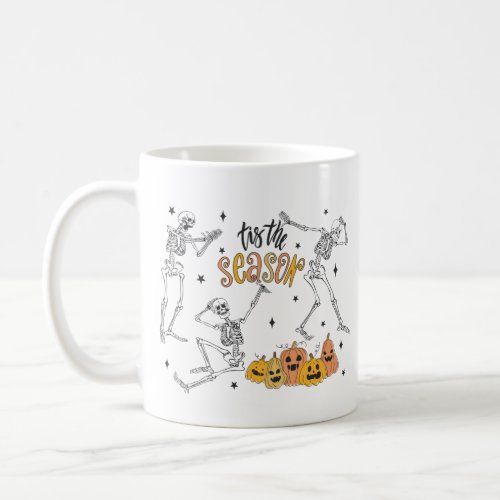 Retro Halloween Shirt Funny Halloween Skull Coffee Mug