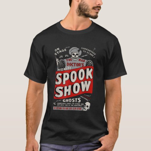Retro Halloween Skeleton Horror Movie Midnight Spo T_Shirt