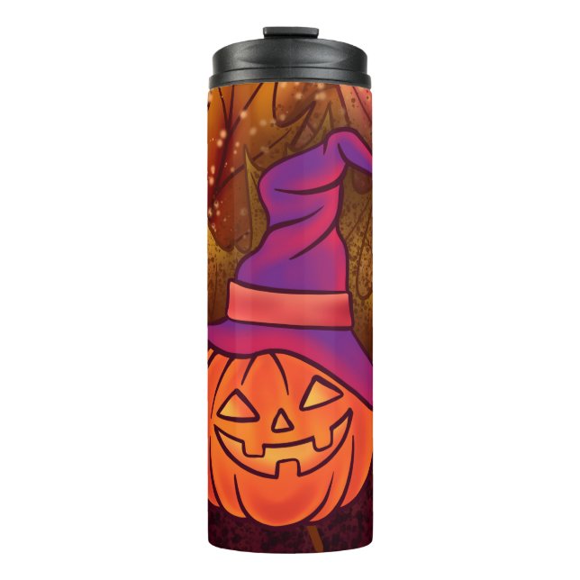 Retro Halloween  Thermal Tumbler (Front)
