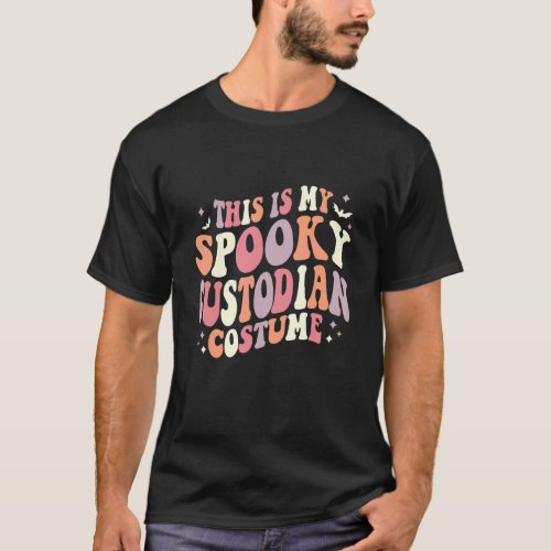 Retro Halloween This is my Spooky School Custodian T_Shirt