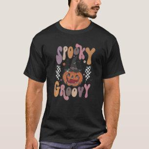 Retro Halloween Trendy Spooky Cute Ghost  2 T-Shirt