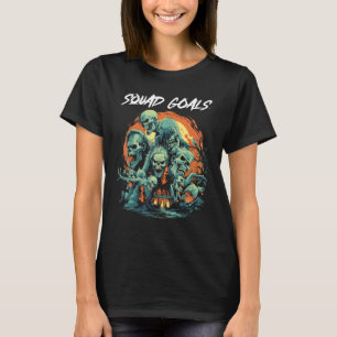 Retro Halloween Vintage Scary Monster Squad Goals T-Shirt