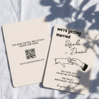 Retro Hand-Drawn Bold Quirky Boho Wedding