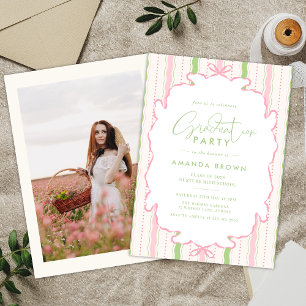 Retro Hand Drawn Grad Party 2026 Invitation