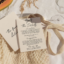 Retro Hand Written Drawn Quirky Wedding Details