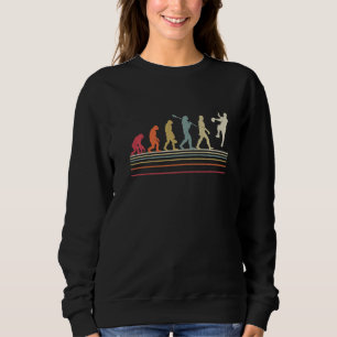 Retro Handball Evolution Funny Design For Handball Sweatshirt