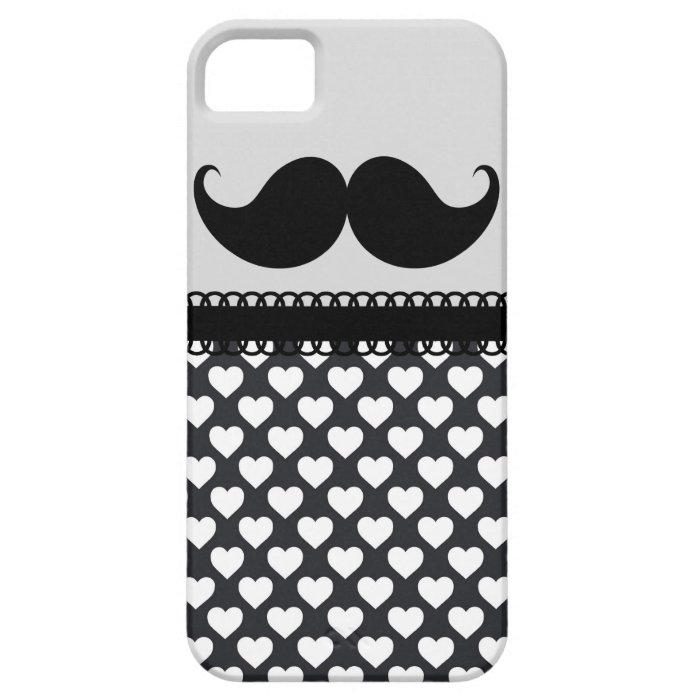 Retro Handlebar Mustache iPhone 5 Case