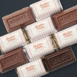 Retro Handwriting Pink Wedding Hershey's Miniatures<br><div class="desc">Retro Handwriting Red pink Wedding  pastel Candy Favor</div>