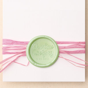Retro Handwriting Wedding  Wax Seal Sticker