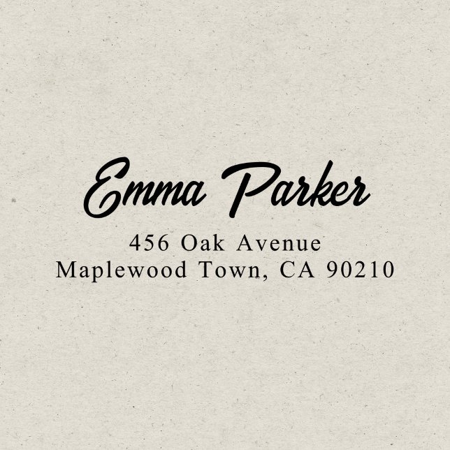 Retro Handwritten Script Simple Self-inking Stamp (Creator Uploaded)