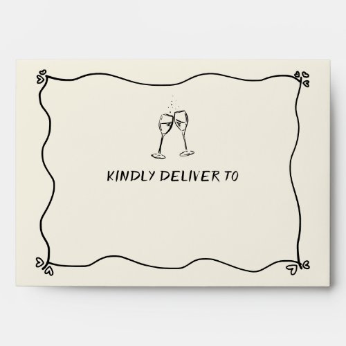 Retro Handwritten Whimsical Envelope