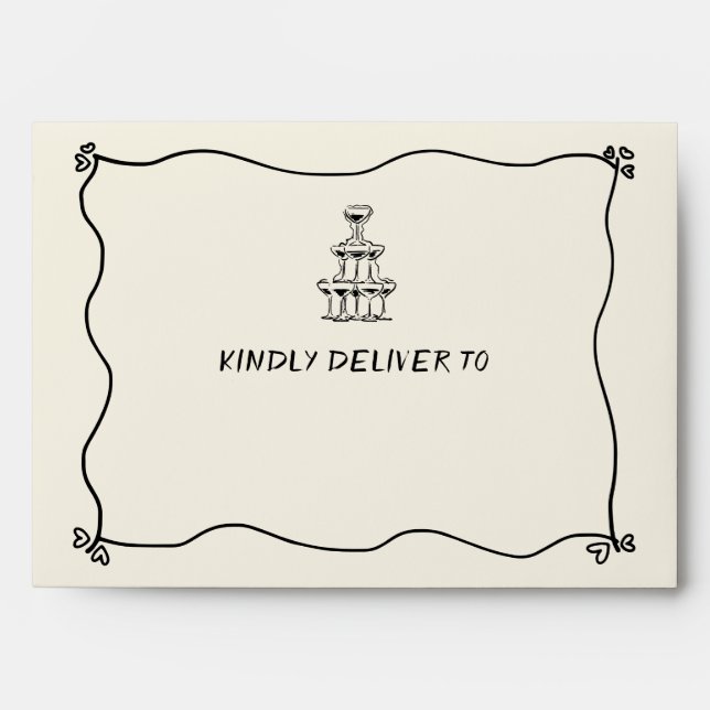 Retro Handwritten Whimsical Envelope (Front)