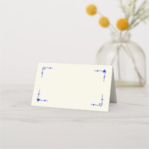 Retro Handwritten Whimsical Place Card