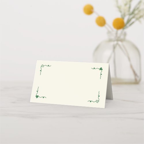 Retro Handwritten Whimsical  Place Card