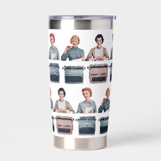 Retro Happy Administrative Professionals Day  Insulated Tumbler