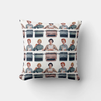 Retro Happy Administrative Professionals Day  Throw Pillow