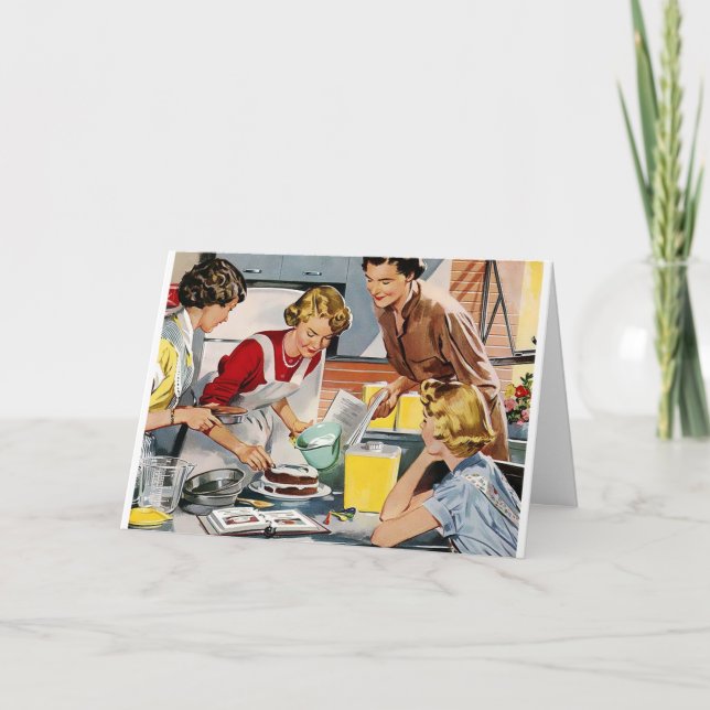 Retro Happy Birthday Card (Front)