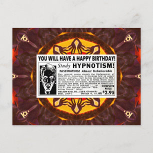 RETRO HAPPY BIRTHDAY GREETINGS POSTCARD