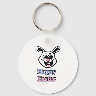 Retro Happy Easter Bunny  Keychain