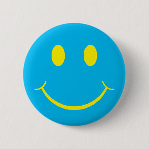 Retro Happy Face Button