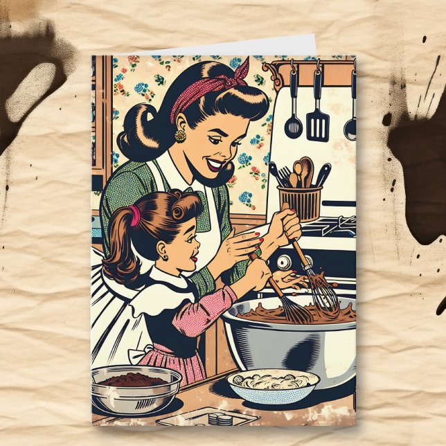 Retro Happy Mother's Day Vintage Card (Creator Uploaded)