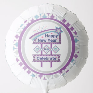 Retro Happy New Year Sign – Celebrate Marquee Balloon