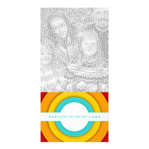 retro happy retirement card