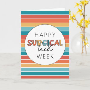 Retro Happy Surgical Tech Week Card