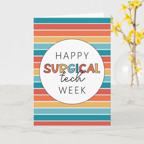 Retro Happy Surgical Tech Week Card