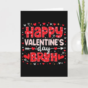Retro Happy Valentine Bruh Meme Heart Boys Girls K Card