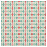 Retro Harlequin Geometric Pattern Fabric