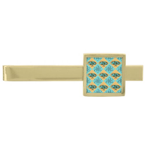 Retro Harlequin Globe Trotter Tie Bar