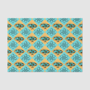 Retro Harlequin Globe Trotter Tissue Paper