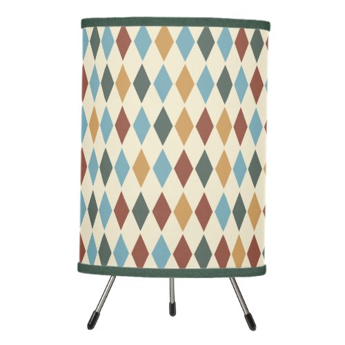 Retro Harlequin Pattern Customizable Lamp