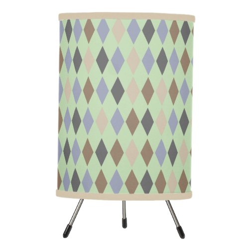 Retro Harlequin Pattern Customizable Lamp